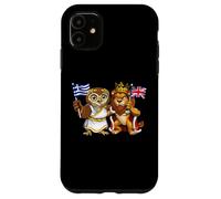 Drapeau de la Grèce et du Royaume-Uni Origines grecques Coque pour iPhone 11