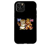 Drapeau de la Grèce et du Royaume-Uni Origines grecques Coque pour iPhone 11 Pro