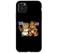Drapeau de la Grèce et du Royaume-Uni Origines grecques Coque pour iPhone 11 Pro Max