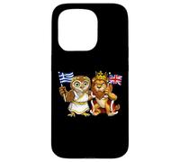 Drapeau de la Grèce et du Royaume-Uni Origines grecques Coque pour iPhone 15 Pro