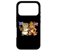 Drapeau de la Grèce et du Royaume-Uni Origines grecques Coque pour iPhone 17 Pro