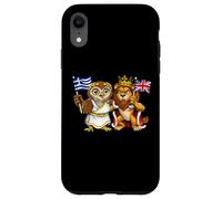 Drapeau de la Grèce et du Royaume-Uni Origines grecques Coque pour iPhone XR