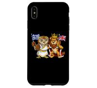 Drapeau de la Grèce et du Royaume-Uni Origines grecques Coque pour iPhone XS Max