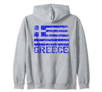 Drapeau de la Grèce Grec Grec Patriotique hellénique Vieilli Sweat à Capuche