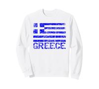 Drapeau de la Grèce Grec Grec Patriotique hellénique Vieilli Sweatshirt