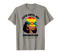 Drapeau de la Grenade fière pour Femme et Fille Racines de fierté grenadienne T-Shirt