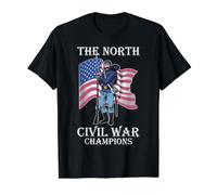 Drapeau de la Guerre Civile Union Champions Soldat Motif Histoire T-Shirt Graphique avec Valeur