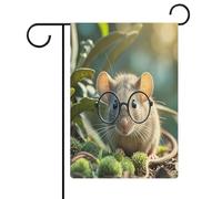 Drapeau de la Guinée avec lunettes, drapeau de jardin, maison, pelouse, panneau de bienvenue, bannière double face, petits drapeaux personnalisés pour piscine, cour, extérieur, décoration murale, 32,6