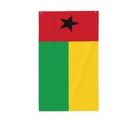 Drapeau de la Guinée-Bissau - 91 x 152 cm - Bannière de vœux avec œillets - Décoration d'intérieur ou d'extérieur
