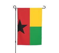 Drapeau de la Guinée-Bissau imprimé drapeau de jardin 30,5 x 45,7 cm - Drapeau saisonnier double face pour extérieur, cour, porche, décoration de vacances