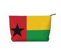Drapeau de la Guinée-Bissau - Trousse à maquillage tendance en velours côtelé avec fermeture éclair - Convient pour les voyages, le camping et l'utilisation quotidienne