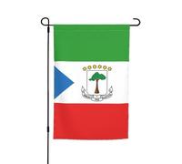 Drapeau de la Guinée équatoriale - Décoration de jardin - Durable et élégant - Pour toutes les saisons - Convient pour les terrasses, balcons, pelouses