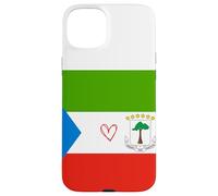 Drapeau de la Guinée équatoriale Equato-Guinée Cœur Fier Patrimoine Coque pour iPhone 15 Plus