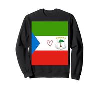 Drapeau de la Guinée équatoriale Equato-Guinée Cœur Fier Patrimoine Sweatshirt