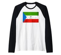 Drapeau de la Guinée équatoriale pour Hommes, Femmes, Enfants Manche Raglan