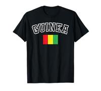 Drapeau de la Guinée Vintage Vieilli, Motif Patrimoine rétro T-Shirt