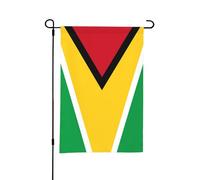 Drapeau de la Guyane, double face, petit drapeau pour jardin, idéal pour l'extérieur ou le jardin, décoration de patio, 45,7 x 30,5 cm