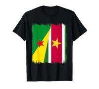 Drapeau de la Guyane Française Suriname Racines du Suriname T-Shirt