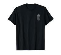 Drapeau de la Hongrie avec Blason Monochrome T-Shirt