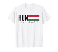 Drapeau de la Hongrie Code Pays Hongrois Hun Sports Jeux Athlète T-Shirt