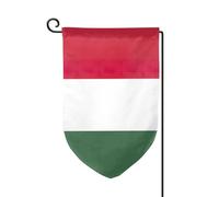 Drapeau de la Hongrie - Décoration extérieure - Pour jardin et terrasse - 30,5 x 45,7 cm - Plusieurs formes