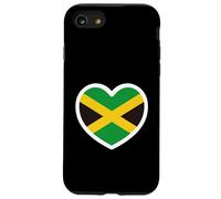 Drapeau de la Jamaïque avec Inscription « Jamaica Heart Independence Day » Coque pour iPhone SE (2020) / 7/8