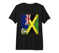 Drapeau de la Jamaïque BVI Iles Britanniques Jamaïque T-Shirt Haut de Gamme