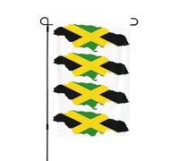 Drapeau de la Jamaïque - Drapeaux décoratifs pour l'extérieur, décoration de jardin double face pour toutes les saisons