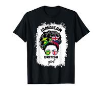 Drapeau de la Jamaïque et de la Jamaïque Britannique pour Fille et Femme T-Shirt