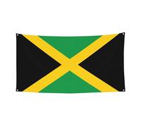 Drapeau de la Jamaïque imprimé bannière extérieure à suspendre pour voiture, bateau, fête de jardin, bannière Happy Holiday Christmas Halloween