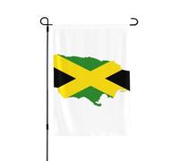 Drapeau de la Jamaïque - Résistant aux intempéries - Double face - 71 x 102 cm - Bannière décorative pour jardin, cour et porche