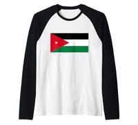 Drapeau de la Jordanie Proud Patriote jordanien Souvenir Patriotique Manche Raglan
