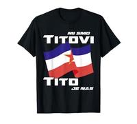 Drapeau de la Jugoslavija Josip Broz Tito SFRJ Yougoslavie T-Shirt