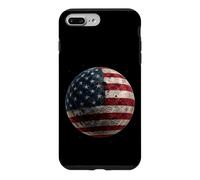 Drapeau de la Lune Américaine Espace Astronomie Patriotique Coque pour iPhone 7 Plus/8 Plus