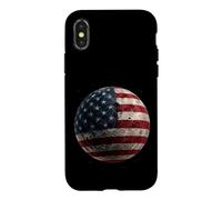 Drapeau de la Lune Américaine Espace Astronomie Patriotique Coque pour iPhone X/XS