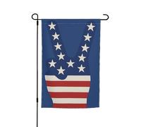 Drapeau de la main de paix des États-Unis avec différents drapeaux de jardin, décoration de cour pour patio, porche ou pelouse