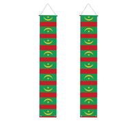 Drapeau de la Mauritanie - Décoration de fête de remise de diplôme - Convient pour une utilisation en intérieur et en extérieur, un incontournable pour célébrer la remise de diplôme
