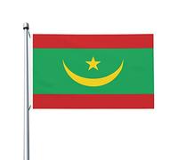 Drapeau de la mauritanie drapeau 3x5 pieds décoration extérieure bannière légère bannière maison et fête décoration de cour 3x5 bannière