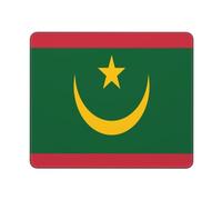 Drapeau De La Mauritanie Imprimé Tapis De Souris Gaming Confort Tapis De Souris Portable Mousepad pour Travail Voyage Jeu 25X30Cm