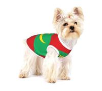 Drapeau de la Mauritanie Petit Chien Gilet Coton S Respirant Doux et Confortable Pet Vêtements pour Chat Chien