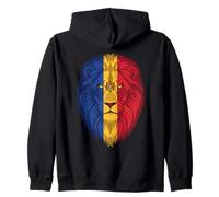Drapeau de la Moldavie Couleurs Tête de Lion Sweat à Capuche
