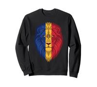 Drapeau de la Moldavie Couleurs Tête de Lion Sweatshirt