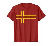 Drapeau de la Normandie Version nordique Croix de Saint-Olaf T-Shirt