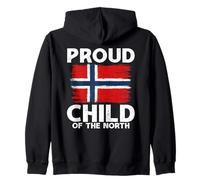 Drapeau de la Norvège Fier enfant de la fierté norvégienne du Nord Sweat à Capuche