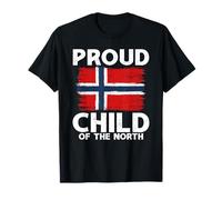 Drapeau de la Norvège Fier enfant de la fierté norvégienne du Nord T-Shirt