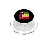 Drapeau de la Norvège Sénégal | Racines norvégiennes sénégalaises PopSockets PopGrip pour MagSafe