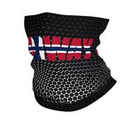 Drapeau De La Norvège, Texte Nordique, Art du Mot Unisexe Tour De Cou Coupe-Vent Écharpe Tube Séchage Rapide Bandeau pour Moto Cyclisme Marche Vélo