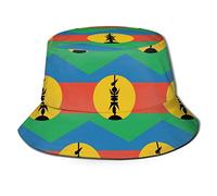 Drapeau De La Nouvelle-Calédonie Femme Homme Chapeau Bob Protection De Soleil Chapeau De Soleil Doux Chapeaux De Visière pour Camping Voyage Pêche