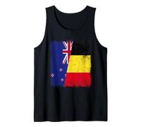 Drapeau de la Nouvelle-Zélande Belgique | Kiwi Belgian Roots Débardeur