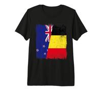Drapeau de la Nouvelle-Zélande Belgique | Kiwi Belgian Roots T-Shirt Haut de Gamme
